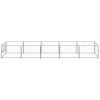 Dog Kennel Silver 53.8 ft² Steel