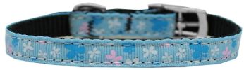 Butterfly Nylon Dog Collar with classic buckle 3/8"