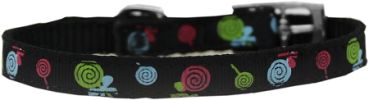 Lollipops Nylon Dog Collar with classic buckle 3/8"