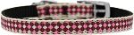 Pink Checkers Nylon Dog Collar with classic buckle 3/8"