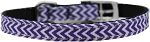 Chevrons Nylon Dog Collar with classic buckle 3/8" (Color/Size: Purple Size 12)