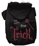 I'm the Trick Rhinestone Hoodies (Color/Size: Black M)