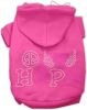 Peace Love Hope Breast Cancer Rhinestone Pet Hoodie