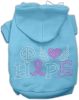 Peace Love Hope Breast Cancer Rhinestone Pet Hoodie