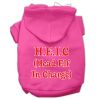 Head Elf In Charge Screen Print Pet Hoodies