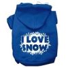 I Love Snow Screenprint Pet Hoodies