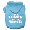 I'm a Lover not a Biter Screen Printed Dog Pet Hoodies