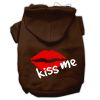 Kiss Me Screen Print Pet Hoodies