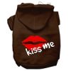 Kiss Me Screen Print Pet Hoodies