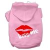 Kiss Me Screen Print Pet Hoodies