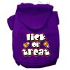 Lick Or Treat Screen Print Pet Hoodies