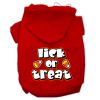 Lick Or Treat Screen Print Pet Hoodies