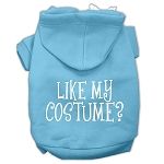 Like my costume? Screen Print Pet Hoodies (Color/Size: Baby Blue Size XL)