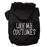 Like my costume? Screen Print Pet Hoodies (Color/Size: Black Size XL)