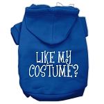 Like my costume? Screen Print Pet Hoodies (Color/Size: Blue Size XXXL)