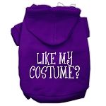 Like my costume? Screen Print Pet Hoodies (Color/Size: Purple Size XS)