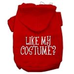 Like my costume? Screen Print Pet Hoodies (Color/Size: Red Size XXXL)