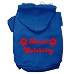 Local Celebrity Screen Print Pet Hoodies (Color/Size: Blue Size XXXL)