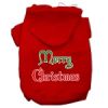 Merry Christmas Screen Print Pet Hoodies