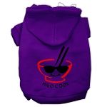 Miso Cool Screen Print Pet Hoodies (Color/Size: Purple Size XXXL)