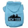 New York Skyline Screen Print Pet Hoodies