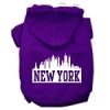 New York Skyline Screen Print Pet Hoodies