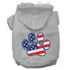 Patriotic Paw Screen Print Pet Hoodies