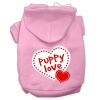 Puppy Love Screen Print Pet Hoodies