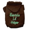 Santa's Lil' Helper Screen Print Pet Hoodies