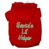 Santa's Lil' Helper Screen Print Pet Hoodies