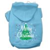 Scribbled Merry Christmas Screenprint Pet Hoodies