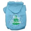 Scribbled Merry Christmas Screenprint Pet Hoodies