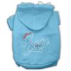 Santa's Girl Rhinestone Dog Hoodie