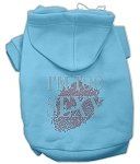 I'm Too Sexy Rhinestone Hoodies (Color/Size: Baby Blue XS)