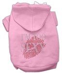 I'm Too Sexy Rhinestone Hoodies (Color/Size: Pink XS)