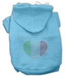 Italian Rhinestone Hoodies (Color/Size: Baby Blue XXL)