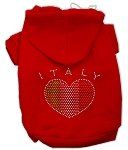 Italian Rhinestone Hoodies (Color/Size: Red XS)