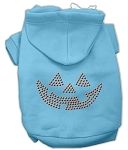 Jack O' Lantern Rhinestone Hoodies (Color/Size: Baby Blue XXXL)