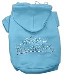 Merry Christmas Rhinestone Hoodies (Color/Size: Baby Blue XS)