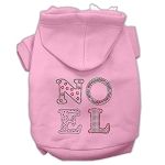 Noel Rhinestone Hoodies (Color/Size: Pink XL)