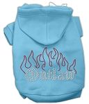 Outlaw Rhinestone Hoodies (Color/Size: Baby Blue XXL)