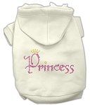 Princess Rhinestone Hoodies (Color/Size: Cream XXXL)