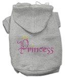 Princess Rhinestone Hoodies (Color/Size: Grey XXXL)