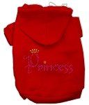 Princess Rhinestone Hoodies (Color/Size: Red XXXL)