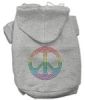 Rhinestone Rainbow Peace Sign Hoodies