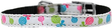 Lollipops Nylon Dog Collar with classic buckle 3/8"