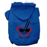 Miso Cool Screen Print Pet Hoodies (Color/Size: Blue Size Sm)