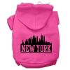 New York Skyline Screen Print Pet Hoodies