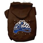 I'm a Prince Screen Print Pet Hoodies (Color/Size: Brown Size Med)