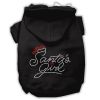 Santa's Girl Rhinestone Dog Hoodie